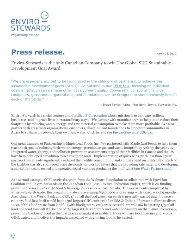 Image of press release