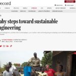 Article screenshot of sustainable engineering article